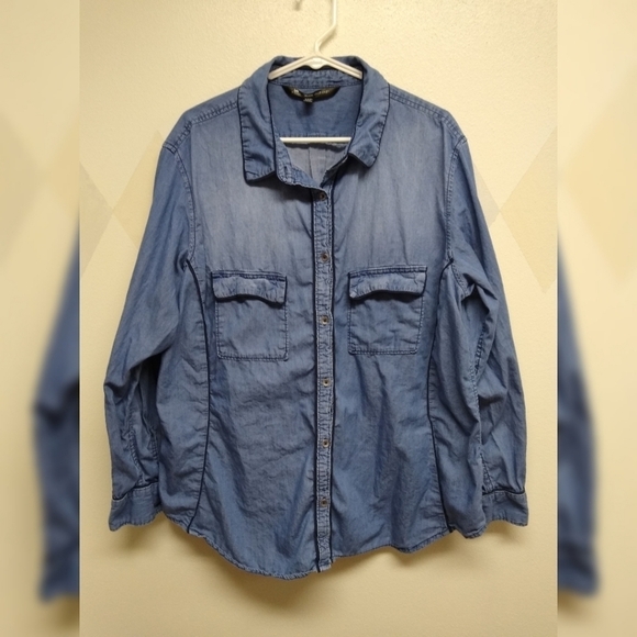 Lee Riders Shape Illusions denim button shirt - Picture 1 of 6